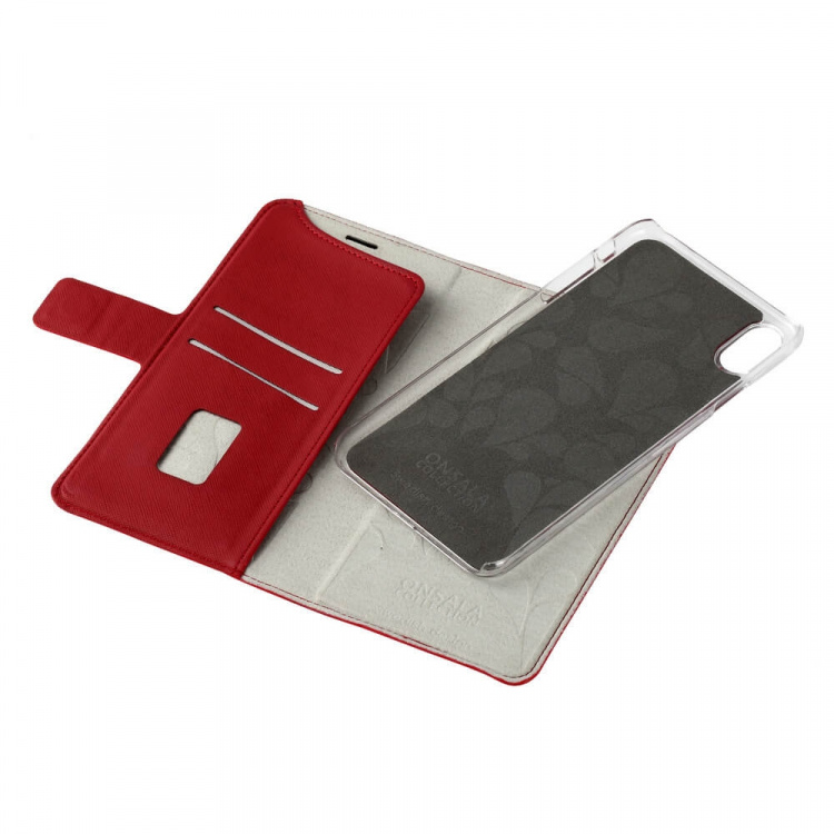 Onsala COLLECTION Wallet Saffiano Red iPhone XS MAX