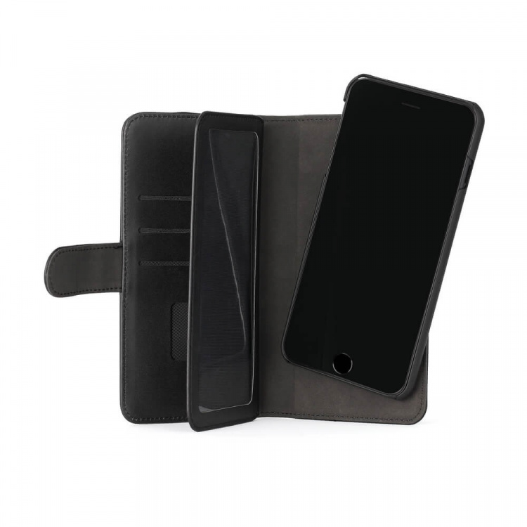 Gear Wallet 2-i-1 7 Kortrum Sort - iPhone 6/7/8 Plus