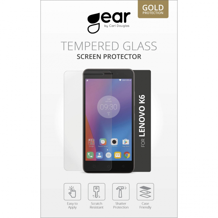 Gear Hærdet Glas 2.5D Lenovo K6