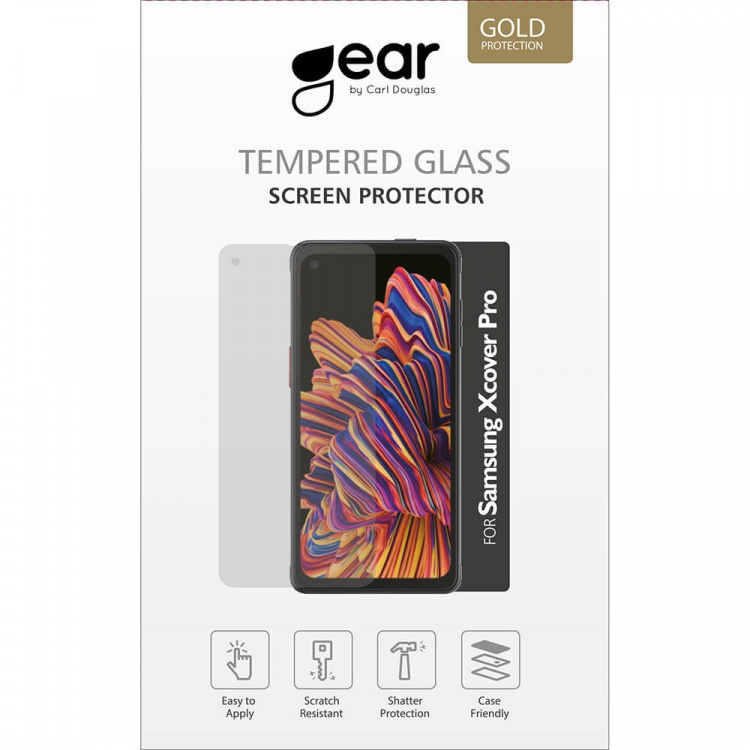 Gear Skærmbeskyttelse Hærdet Glas 2.5D Gold Case Friendly - Samsung Xcover Pro