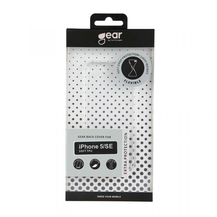 Gear Mobilcover TPU Transparent - iPhone 5/SE
