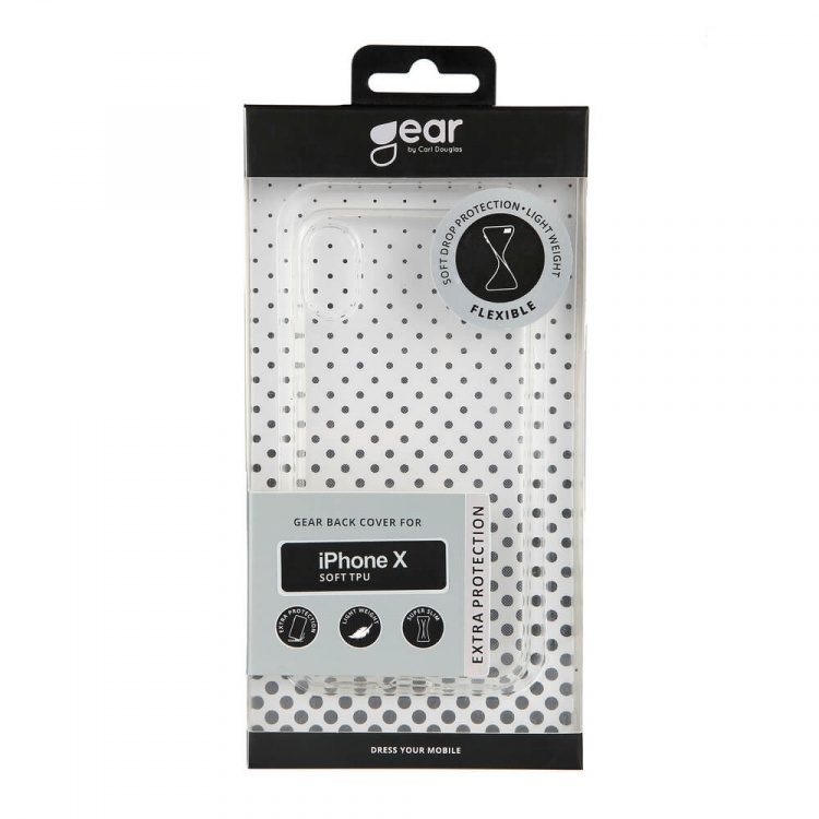 Gear Mobilcover TPU Transparent - iPhone X/XS