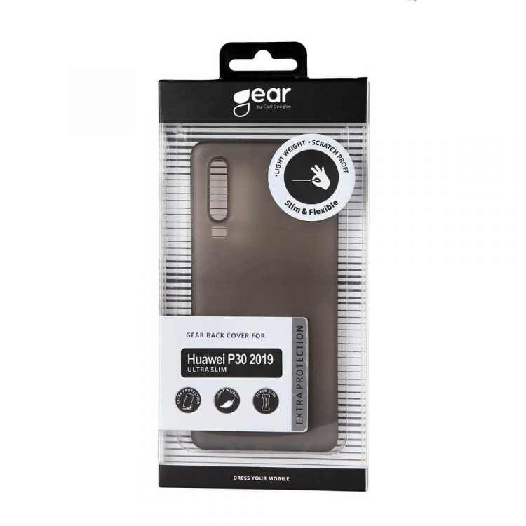 Gear Mobilcover Ultraslim Sort - Huawei P30 2019