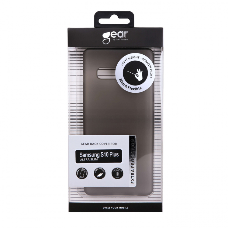 Gear Mobilcover Ultraslim Sort - Samsung S10+