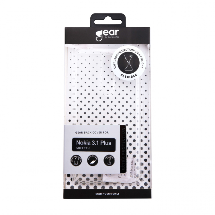 Gear Mobilcover TPU Transparent - Nokia 3.1 Plus