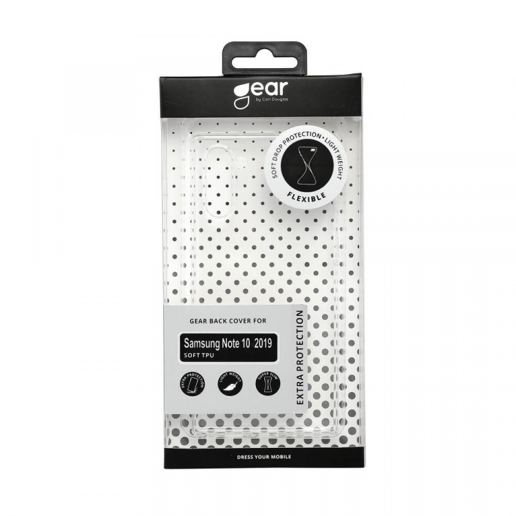 Gear Mobilcover TPU Transparent - Samsung Note 10 2019