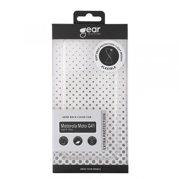 Gear Mobilcover TPU Transparent - Motorola Moto G41