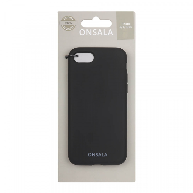 Onsala Mobilcover Silikone Black - iPhone 6/7/8/SE