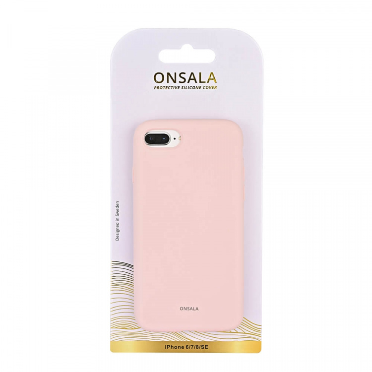 Onsala Mobilcover Silikone Chalk Pink - iPhone 6/7/8/SE