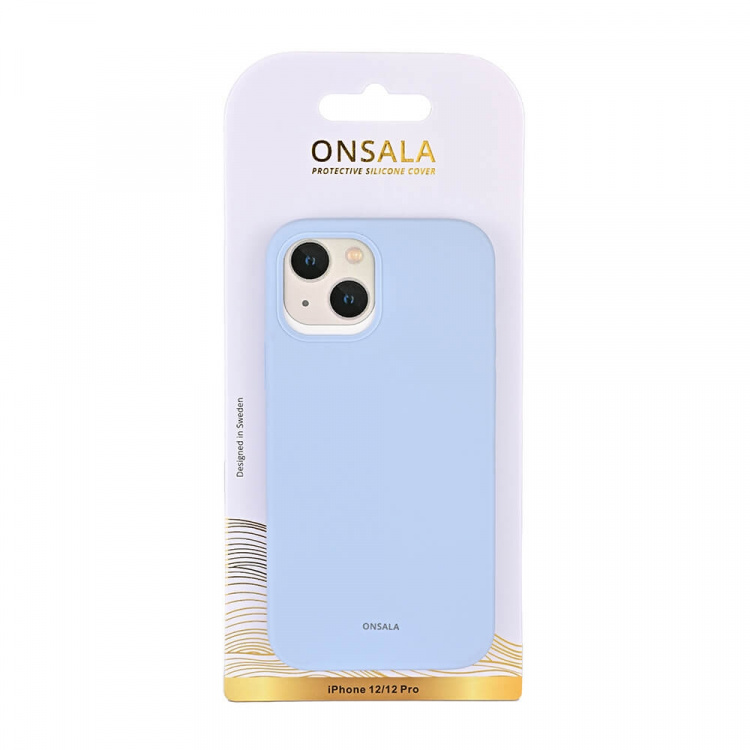 Onsala Mobilcover Silikone Light Blue - iPhone 12 / 12 Pro