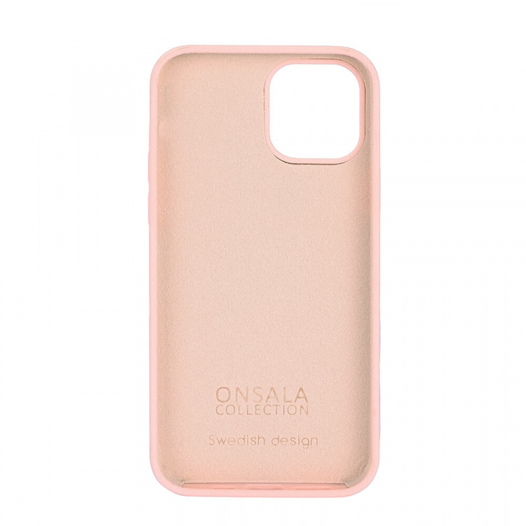Onsala Mobilcover Silikone Chalk Pink - iPhone 12 / 12 Pro