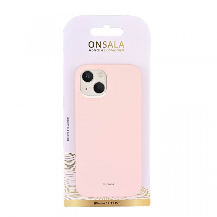 Onsala Mobilcover Silikone Chalk Pink - iPhone 12 / 12 Pro