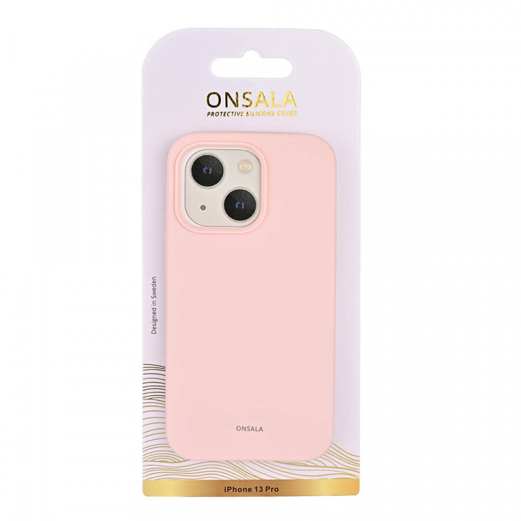 Onsala Mobilcover Silikone Chalk Pink - iPhone 13 Pro
