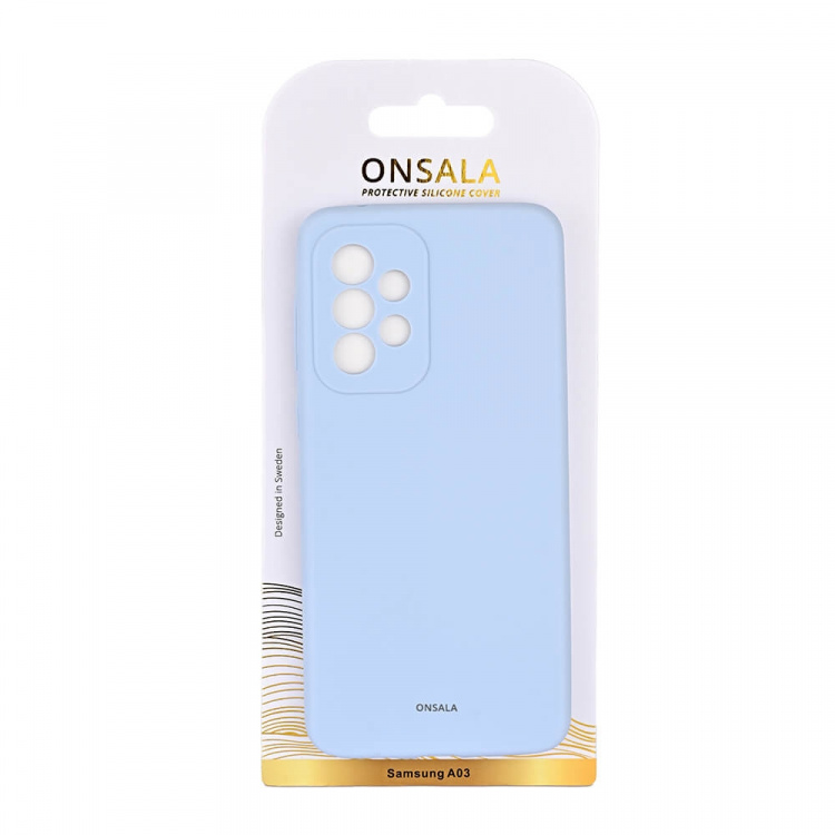 Onsala Mobilcover Silikone Light Blue - Samsung A03