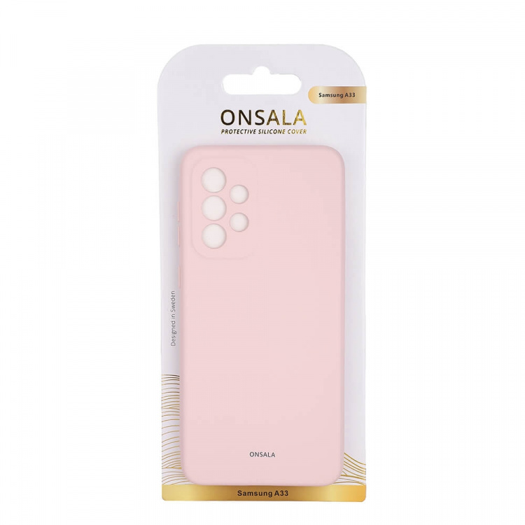 Onsala Mobilcover Silikone Chalk Pink - Samsung A33