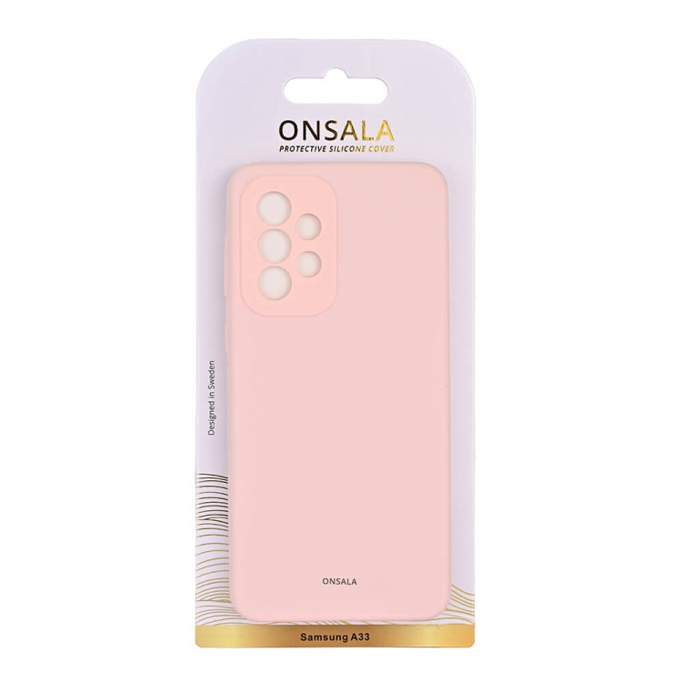 Onsala Mobilcover Silikone Chalk Pink - Samsung A33