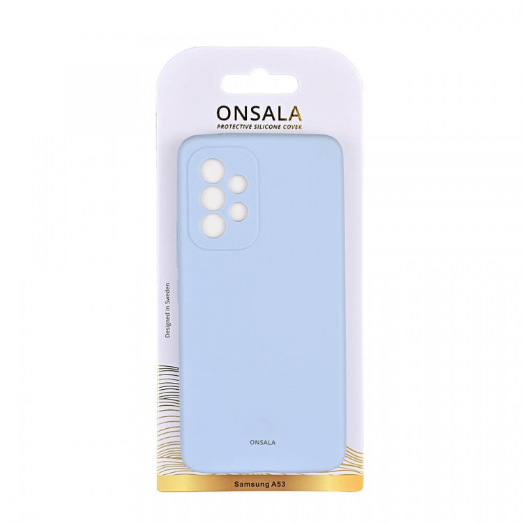 Onsala Mobilcover Silikone Light Blue - Samsung A53