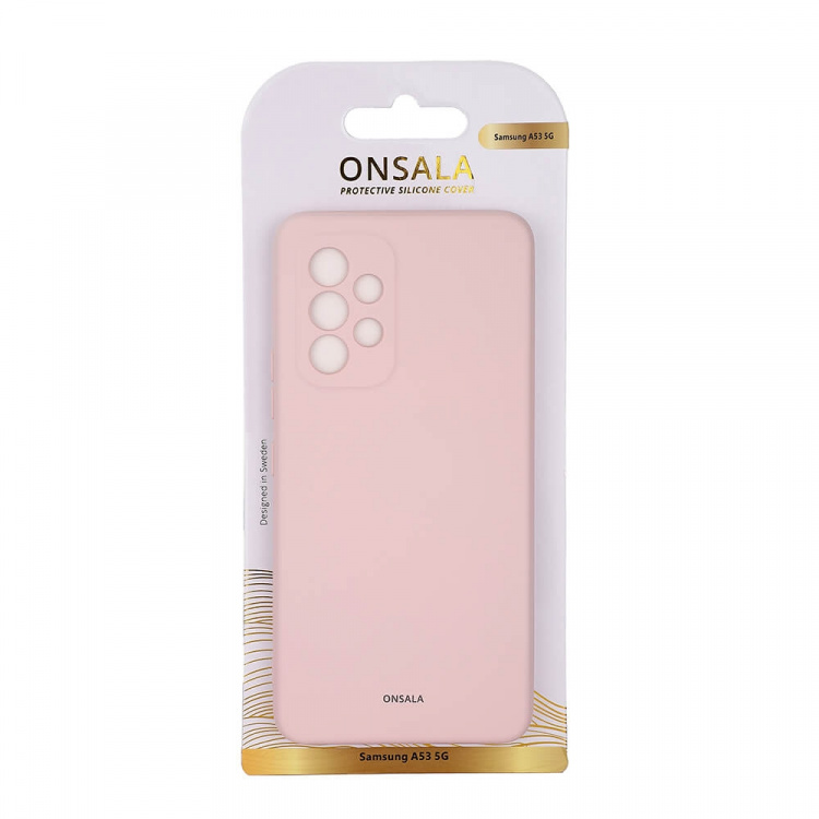 Onsala Mobilcover Silikone Chalk Pink - Samsung A53