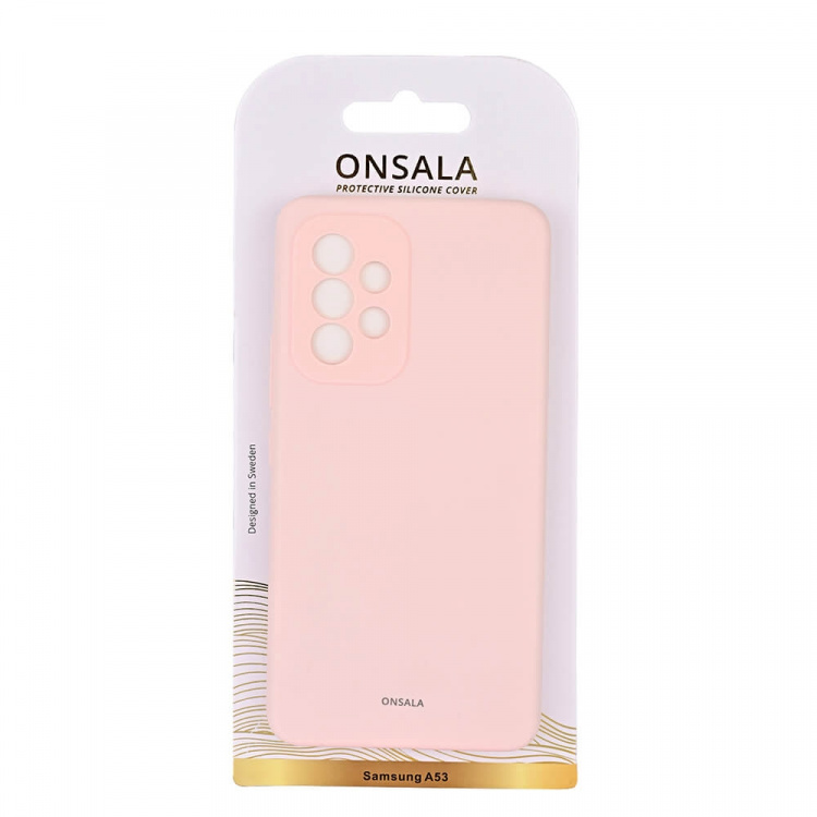 Onsala Mobilcover Silikone Chalk Pink - Samsung A53