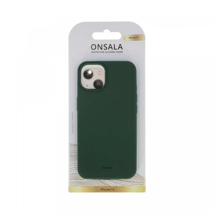 Onsala Mobilcover Silikone Olive Green - iPhone 13