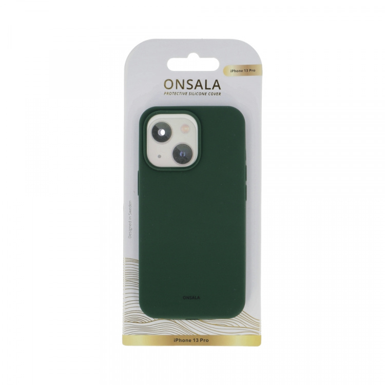 Onsala Mobilcover Silikone Olive Green - iPhone 13 Pro