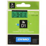 dymo Farvebånd S0720590 45019 12mm Sort på Grøn