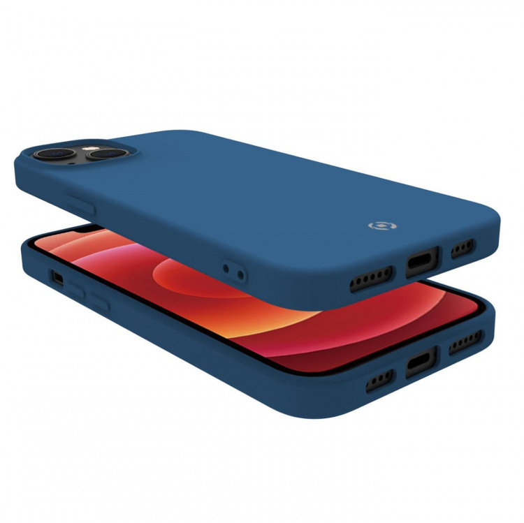 Celly Cromo blødt gummietui til iPhone 14 blå Celly Cromo blødt gummietui til iPhone 14 blå