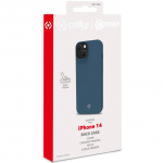 Celly Cromo blødt gummietui til iPhone 14 blå Celly Cromo blødt gummietui til iPhone 14 blå