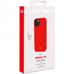 Celly Cromo Soft rubber case iPhone 14 Röd