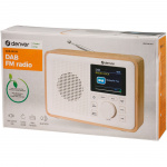 Denver DAB+&FM-Radio Delvis gjord av Bioplast, Vit