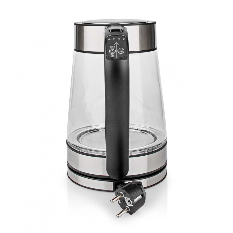 Nedis SmartLife Elkedel | Wi-Fi | 1.7 l | Glas | 40,60,70,80,90,100 °C | Temperaturindikator | Drejelig 360 grader | Skjult varmeelement | Strix®-controller | Beskyttelse mod kogetørring | Android™ / IOS Nedis SmartLife Elkedel | Wi-Fi | 1.7 l | Glas | 40,60,70,80,90,100 °C | Temperaturindikator | Drejelig 360 grader | Skjult varmeelement | Strix®-controller | Beskyttelse mod kogetørring | Android™ / IOS