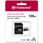 Transcend microSDXC 340S 128GB U3 A2 V30 (R160/W125) Transcend microSDXC 340S 128GB U3 A2 V30 (R160/W125)