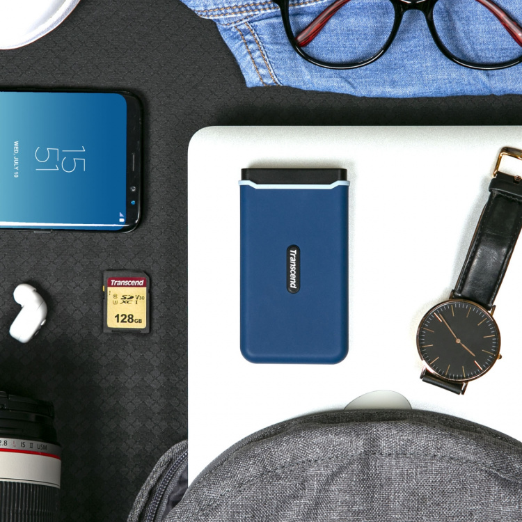 Transcend Portabel SSD ESD370C USB-C 250GB (R1050/W950)