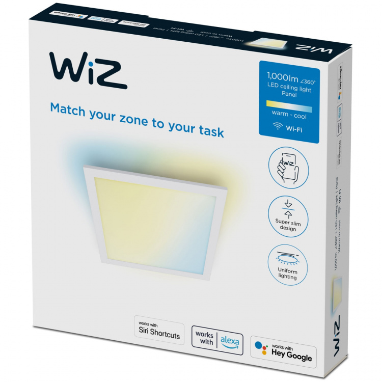 WiZ WiFi Panel Square 12W 1000ml Varm-kallvit