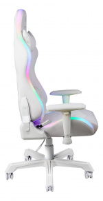 Deltaco Gaming RGB Gamingstol, Vit Deltaco Gaming RGB Gamingstol, Vit