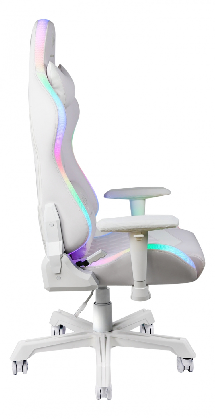 Deltaco Gaming RGB Gamingstol, Vit Deltaco Gaming RGB Gamingstol, Vit
