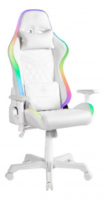 Deltaco Gaming RGB Gamingstol, Vit Deltaco Gaming RGB Gamingstol, Vit