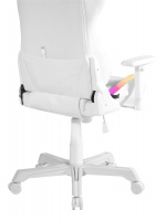 Deltaco Gaming RGB Gamingstol, Vit Deltaco Gaming RGB Gamingstol, Vit