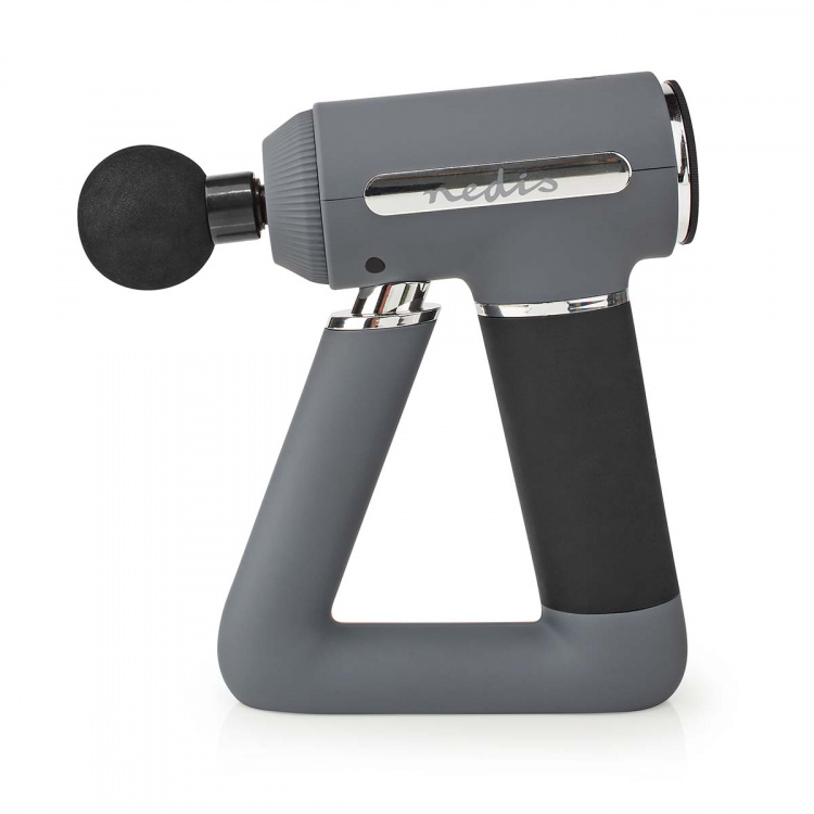 Nedis Sportsmassage Pistol | Batteri | N/A | Opladningsbar | 6 massage typer | USB Kabel | Grå