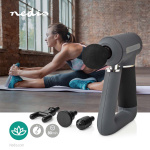 Nedis Sportsmassage Pistol | Batteri | N/A | Opladningsbar | 6 massage typer | USB Kabel | Grå