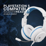 DELTACO GAMING Stereo Gaming Headset for PS5, 1x 3.5mm connector,white DELTACO GAMING Stereo Gaming Headset for PS5, 1x 3.5mm connector,white