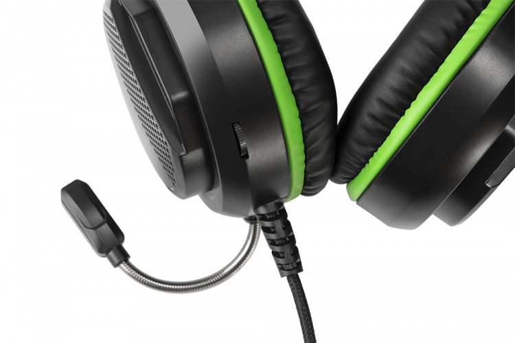 DELTACO GAMING GAM-128 Kabling Headset Sort Grøn