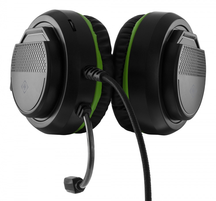 DELTACO GAMING GAM-128 Kabling Headset Sort Grøn