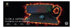 DELTACO GAMING 4-in-1 Gaming kit, Rainbow backlight, black