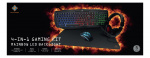 DELTACO GAMING 4-in-1 Gaming kit, Rainbow backlight, black