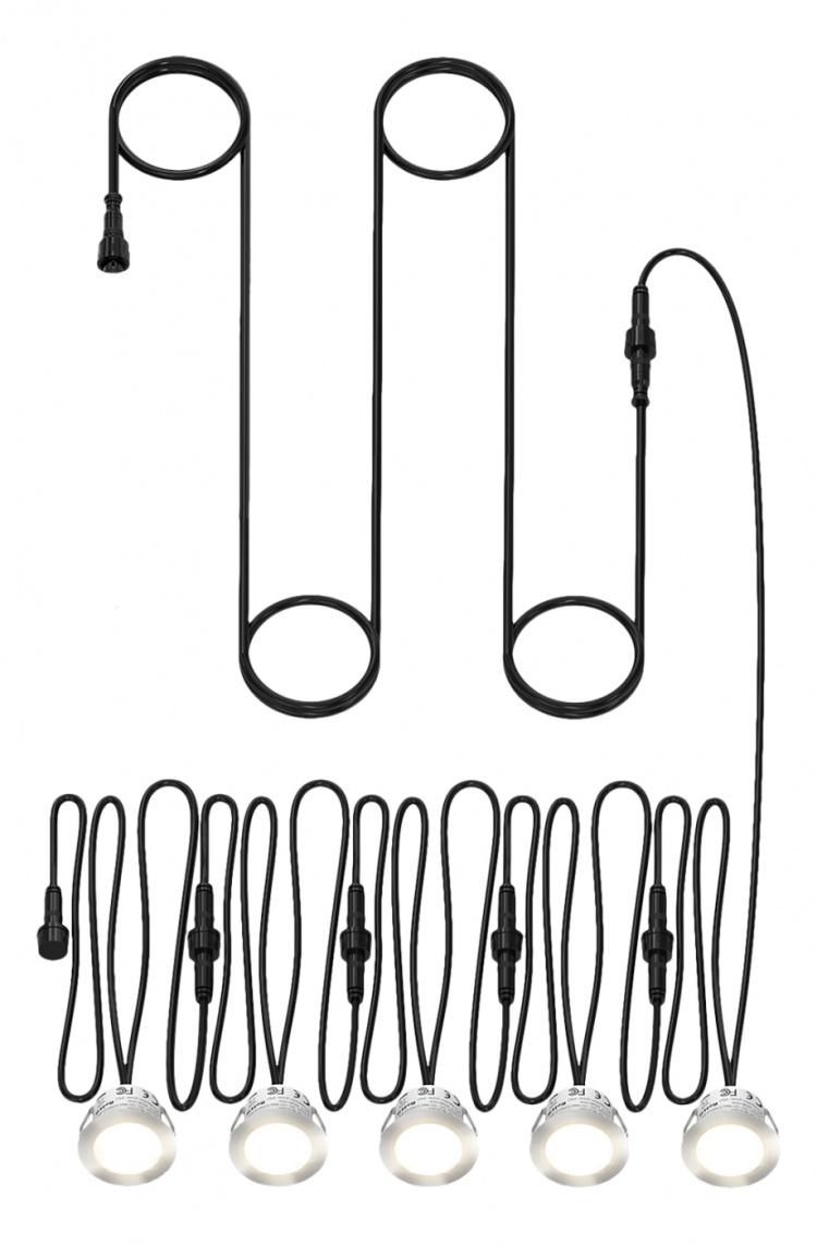 DELTACO SMART HOME, förlängning till SH-DLK01, 5 lampor,