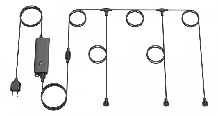 DELTACO SMART HOME Smart RGB-havelampe, sort