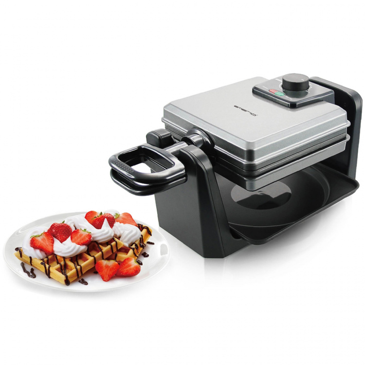 Emerio Belgiska våfflor, roterbart våffeljärn