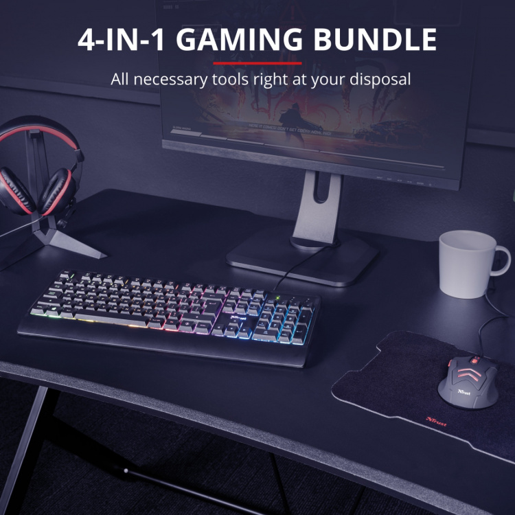 Trust Ziva 4-in-1 Gaming bundle Trust Ziva 4-in-1 Gaming bundle