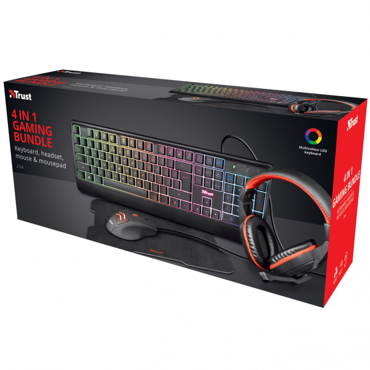 Trust Ziva 4-in-1 Gaming bundle Trust Ziva 4-in-1 Gaming bundle